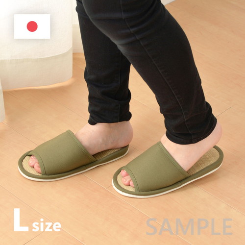 国産い草スリッパ　吉備　Lサイズ　約28cm